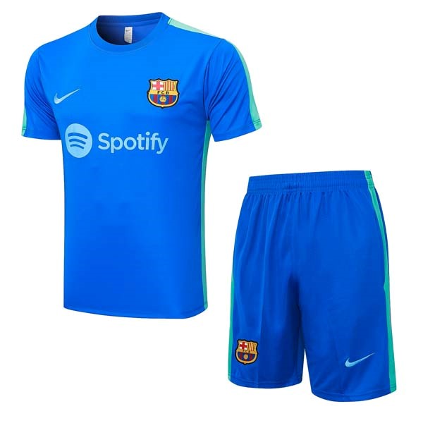 Camiseta Entrenamiento Barcelona Conjunto Completo 2023/24 Azul